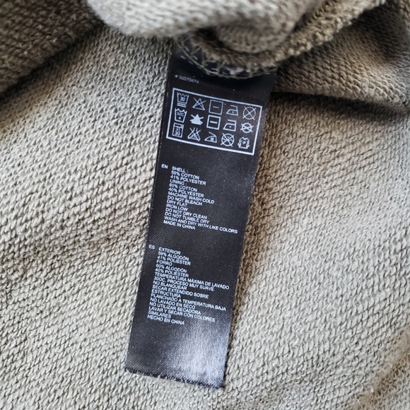 ππ Forever 21 Olive Green Boxy Crop Hoodie - Picture 6 of 7